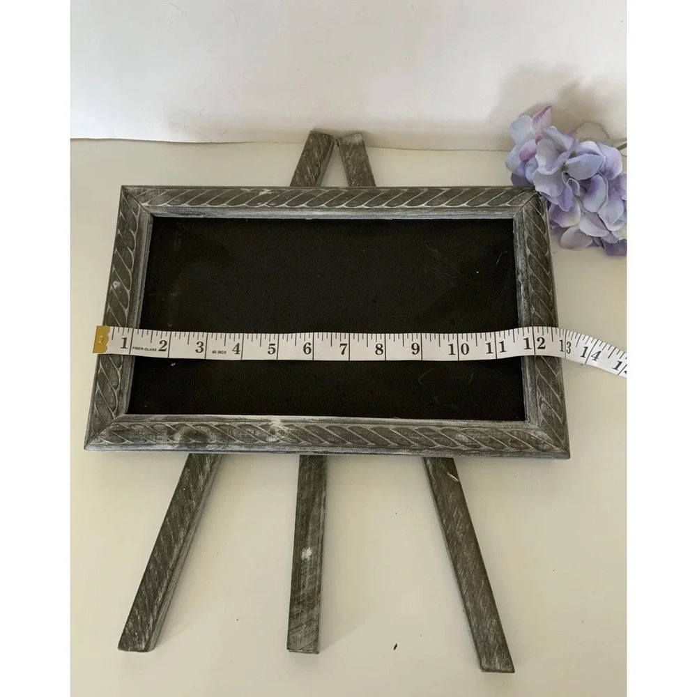 Rustic Wood Tabletop Chalkboard Easel Sign Black Menu Wedding Decor‎ Shabby Chic